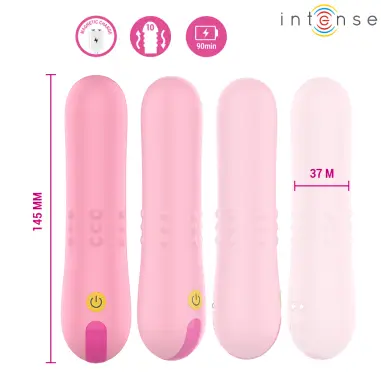 INTENSE - BARBARA VIBRADOR CON PERLAS GIRATORIAS 