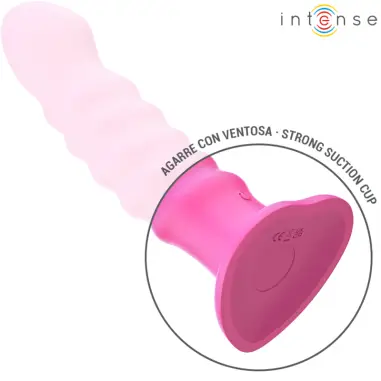 INTENSE - CINDY VIBRADOR TALLA L DISEÑO EN ESPIRAL 10 VIBRACIONES ROSA CONTROL REMOTO 