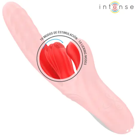 INTENSE - ROSALIA VIBRADOR MULTIFUNCIÓN 3 EN 1 ROJO 