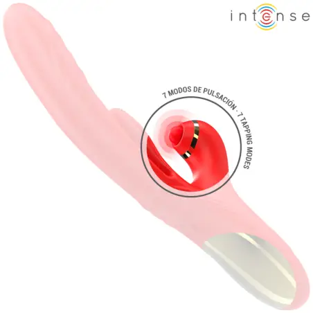 INTENSE - ROSALIA VIBRADOR MULTIFUNCIÓN 3 EN 1 ROJO 