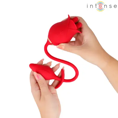 INTENSE - MELANIE DOBLE ESTIMULADOR CLÍTORIS CON LENGUA ZIGZAG 