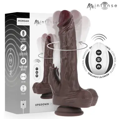 MR INTENSE - MORGAN REALÍSTICO MULTIFUNCIÓN CON VIBRACIÓN Y UP AND DOWN CONTROL REMOTO 23 CM -O- 3.5 CM 