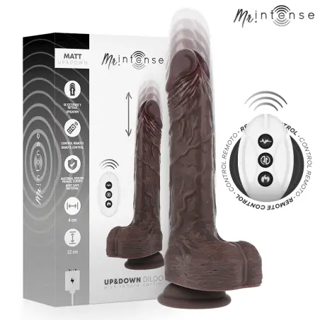MR INTENSE - MATT REALÍSTICO MULTIFUNCIÓN CON VIBRACIÓN UP AND DOWN CONTROL REMOTO 22 CM -O- 4 CM 
