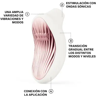 LELO - SONA 3 MASAJEADOR SÓNICO DE CLÍTORIS BLANCO 