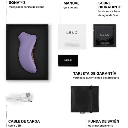 LELO - SONA 3 MASAJEADOR SÓNICO DE CLÍTORIS VIOLETA 