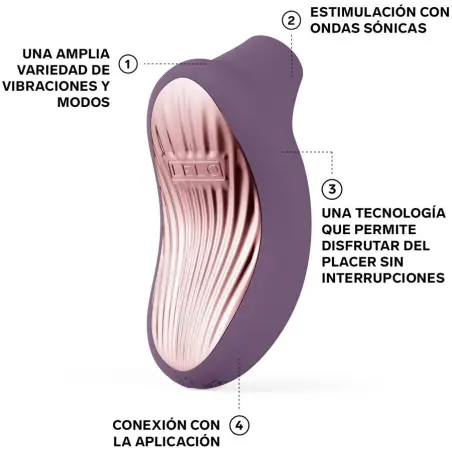 LELO - SONA 3 CRUISE MASAJEADOR SÓNICO DE CLÍTORIS VIOLETA Masajeadores