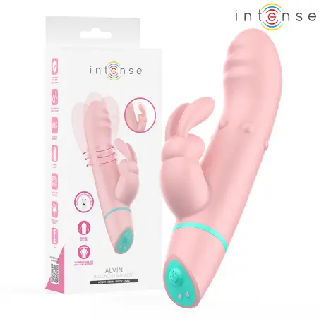 INTENSE - ALVIN ESTIMULADOR RABBIT & VIBRADOR ROLLING + OSCILANTE Vibradores Rabbit