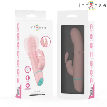 INTENSE - ALVIN ESTIMULADOR RABBIT & VIBRADOR ROLLING + OSCILANTE Vibradores Rabbit