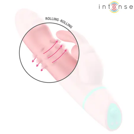 INTENSE - ALVIN ESTIMULADOR RABBIT & VIBRADOR ROLLING + OSCILANTE Vibradores Rabbit