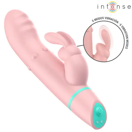 INTENSE - ALVIN ESTIMULADOR RABBIT & VIBRADOR ROLLING + OSCILANTE Vibradores Rabbit