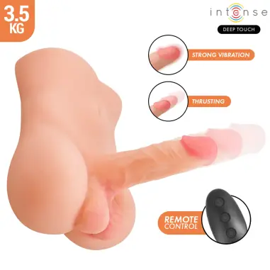 INTENSE DEEP TOUCH - DAMIEN TORSO CON DILDO REALÍSTICO CON EMPUJE Y VIBRACIÓN CONTROL REMOTO 3.5 KG Vibradores Realísticos