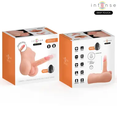 INTENSE DEEP TOUCH - DAMIEN TORSO CON DILDO REALÍSTICO CON EMPUJE Y VIBRACIÓN CONTROL REMOTO 3.5 KG Vibradores Realísticos