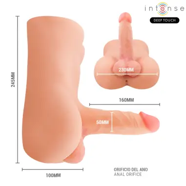 INTENSE DEEP TOUCH - DAMIEN TORSO CON DILDO REALÍSTICO CON EMPUJE Y VIBRACIÓN CONTROL REMOTO 3.5 KG Vibradores Realísticos
