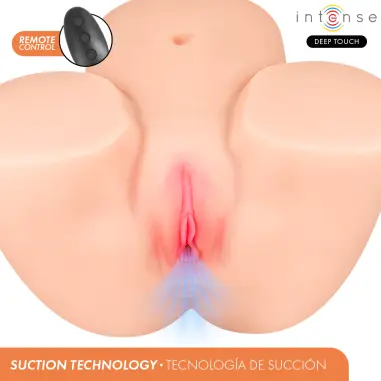 INTENSE DEEP TOUCH - GINGER MASTURBADOR VAGINA CON EFECTO SUCCIÓN, CALOR, VIBRACIÓN Y VOZ CON CONTROL REMOTO 5.3 KG Vibradores Realísticos