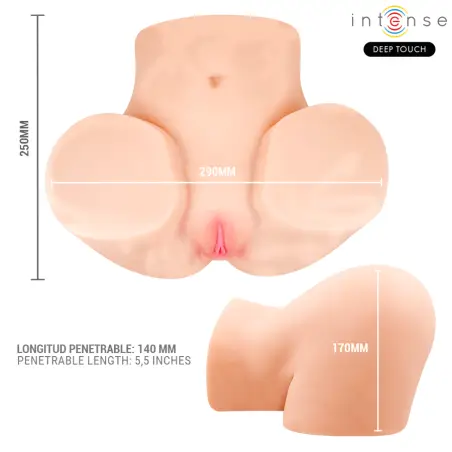 INTENSE DEEP TOUCH - GINGER MASTURBADOR VAGINA CON EFECTO SUCCIÓN, CALOR, VIBRACIÓN Y VOZ CON CONTROL REMOTO 5.3 KG Vibradores Realísticos