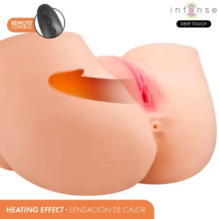 INTENSE DEEP TOUCH - GINGER MASTURBADOR VAGINA CON EFECTO SUCCIÓN, CALOR, VIBRACIÓN Y VOZ CON CONTROL REMOTO 5.3 KG Vibradores Realísticos