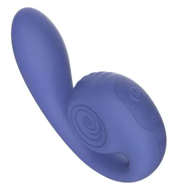 SNAIL VIBE - GIZI LITE VIBRADOR DUAL PUNTO G Y CLÍTORIS MORADO 