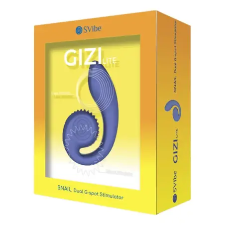 SNAIL VIBE - GIZI LITE VIBRADOR DUAL PUNTO G Y CLÍTORIS MORADO 