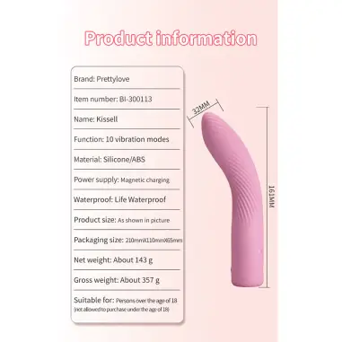 PRETTY LOVE - KISELL VIBRADOR PUNTO G ROSA Vibradores Punto G