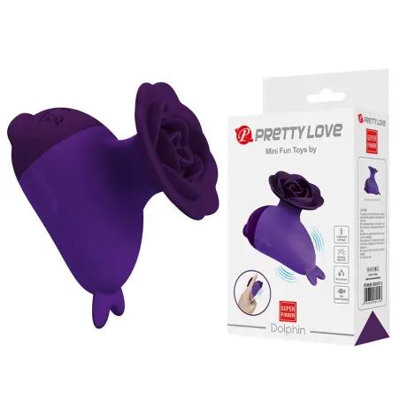 PRETTY LOVE - DOLPHIN MINI VIBRADOR CON SUJECIÓN Masajeadores