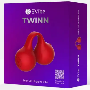 SNAIL VIBE - TWINN VIBRADOR DE DEDO CEREZA Masajeadores