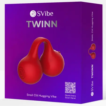SNAIL VIBE - TWINN VIBRADOR DE DEDO CEREZA Masajeadores