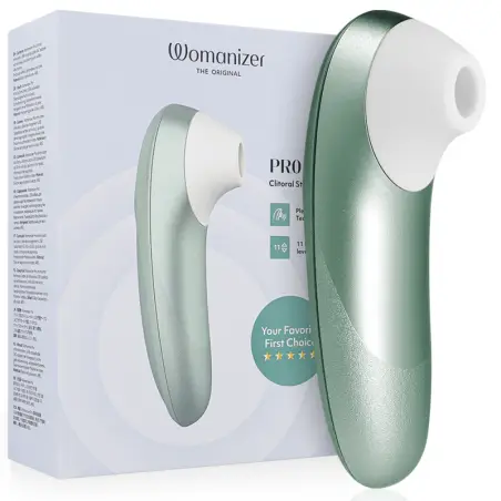 WOMANIZER - PRO VIBRANT ESTIMULADOR DE CLÍTORIS VERDE SALVIA Para Clítoris