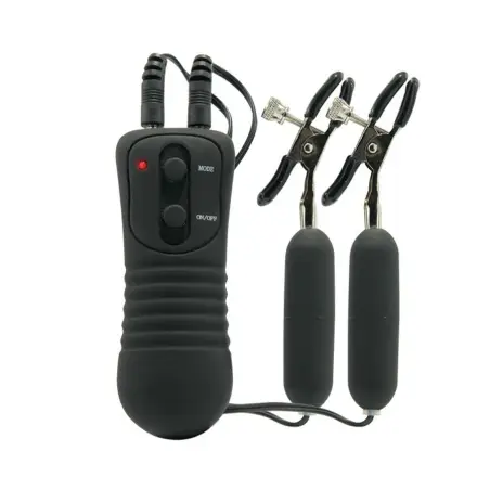 FETISH FANTASY SERIES - PINZAS DE PEZONES CON VIBRADOR Estimuladores