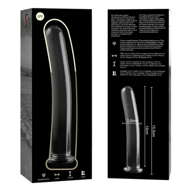 NEBULA SERIES BY IBIZA - MODELO 9 DILDO CRISTAL TRANSPARENTE 15.5 CM -O- 2.5 CM 