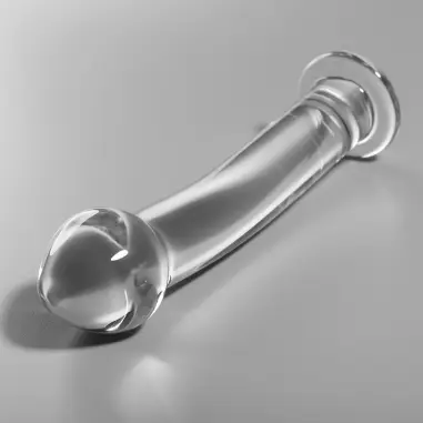 NEBULA SERIES BY IBIZA - MODELO 11 DILDO CRISTAL TRANSPARENTE 16 CM -O- 3 CM 