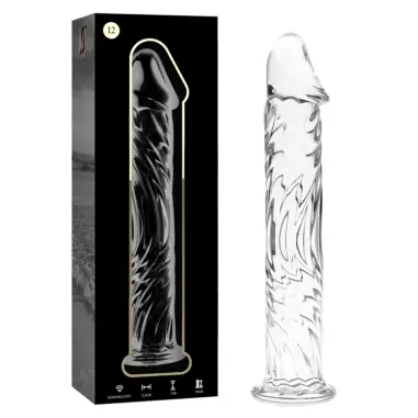 NEBULA SERIES BY IBIZA - MODELO 12 DILDO CRISTAL TRANSPARENTE 17 CM -O- 3.5 CM 