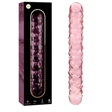NEBULA SERIES BY IBIZA - MODELO 15 DILDO CRISTAL ROSA 18.5 CM -O- 3 CM 