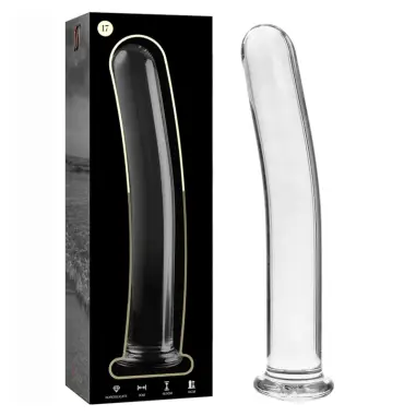 NEBULA SERIES BY IBIZA - MODELO 17 DILDO CRISTAL TRANSPARENTE 18.5 CM -O- 3 CM 