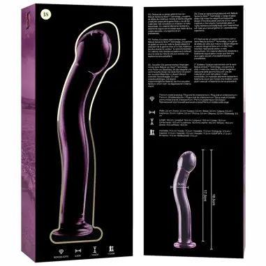 NEBULA SERIES BY IBIZA - MODELO 18 DILDO CRISTAL ROSA 18.5 CM -O- 3.5 CM 
