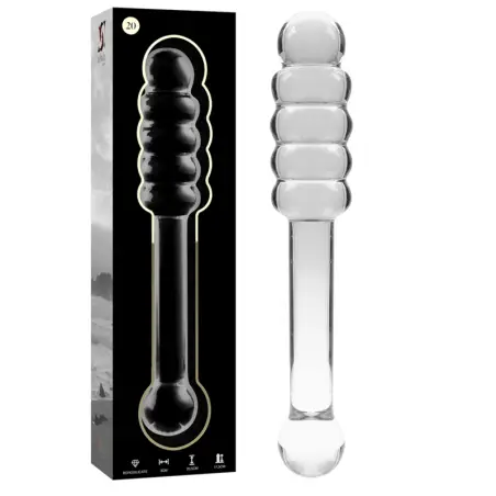 NEBULA SERIES BY IBIZA - MODELO 20 DILDO CRISTAL TRANSPARENTE 20.5 CM -O- 3 CM 