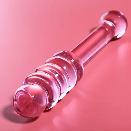 NEBULA SERIES BY IBIZA - MODELO 20 DILDO CRISTAL ROSA 20.5 CM -O- 3 CM 