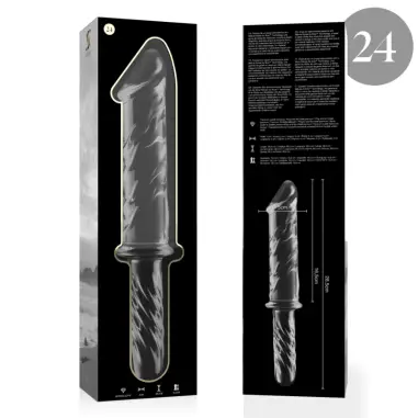 NEBULA SERIES BY IBIZA - MODELO 24 DILDO CRISTAL TRANSPARENTE 28.5 CM -O- 5 CM 