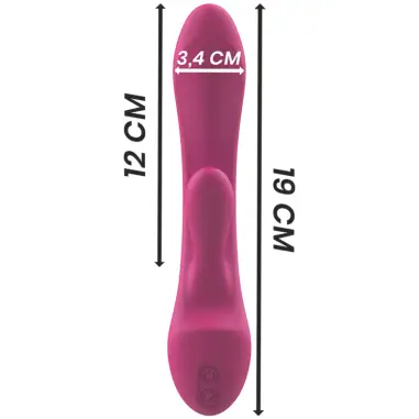 Luigi Vibrador Rabbit Silicona Liquida Rosa | Intense