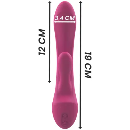Luigi Vibrador Rabbit Silicona Liquida Rosa | Intense