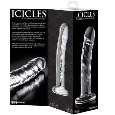 ICICLES - N. 62 MASAJEADOR DE VIDRIO Dildos sin Vibración