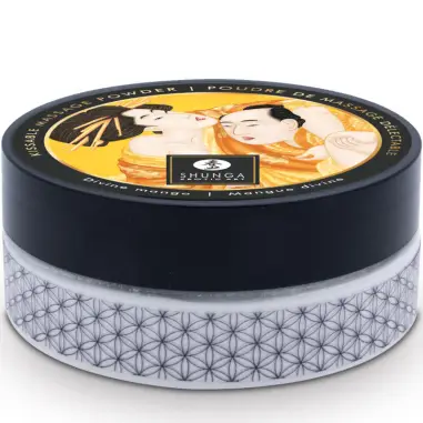 SHUNGA - KIT POLVOS DE MASAJE COMESTIBLE MANGO 