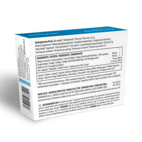 Andropharma Penis – Complemento alimenticio herbal para el bienestar masculino 