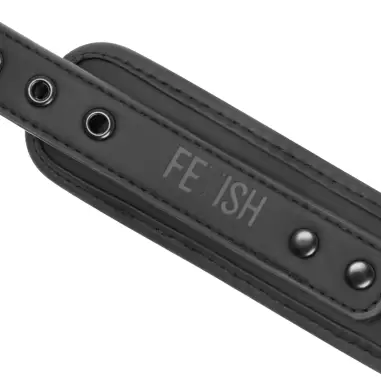 FETISH SUBMISSIVE - COLLAR CON CADENA CON FORRO DE NEOPRENO 