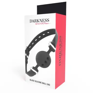 DARKNESS - MORDAZA TRANSPIRABLE SILICONA NEGRO Mordazas