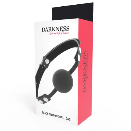 DARKNESS - MORDAZA SILICONA NEGRO Mordazas