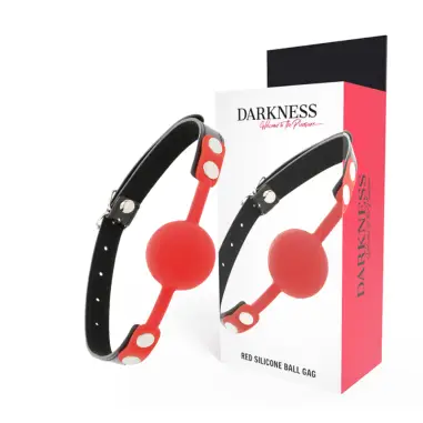DARKNESS - MORDAZA SILICONA ROJO Mordazas