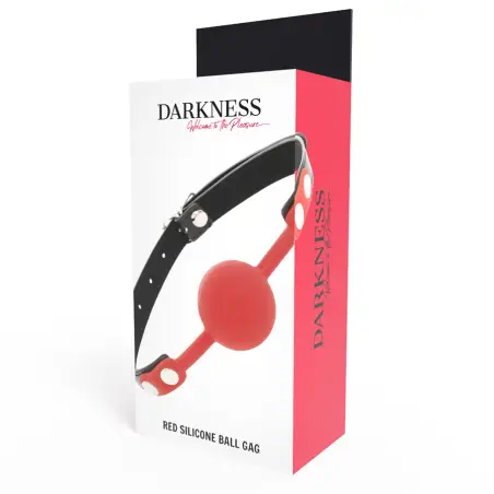 DARKNESS - MORDAZA SILICONA ROJO Mordazas