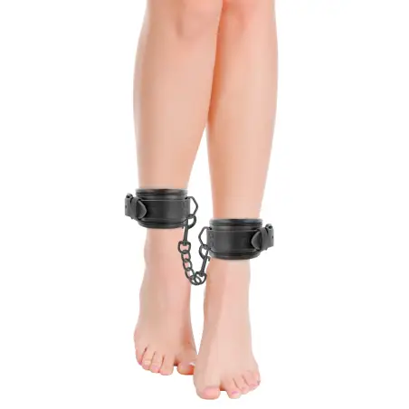 DARKNESS - ESPOSAS AJUSTABLES TOBILLOS LEATHER NEGRO 