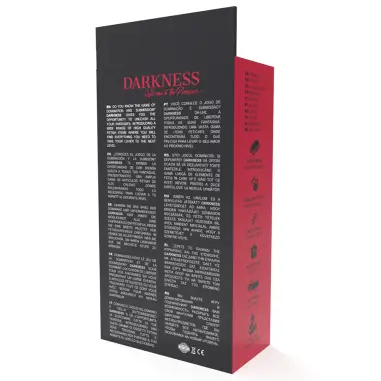 DARKNESS - ESPOSAS CUERO AJUSTABLES TOBILLOS NEGRO CON CANDADO Esposas