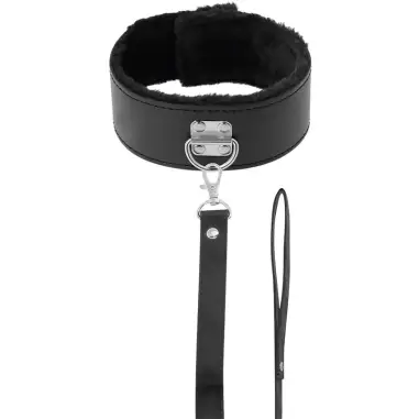 DARKNESS - COLLAR FORRADO CON CADENA TITANIUM Collares
